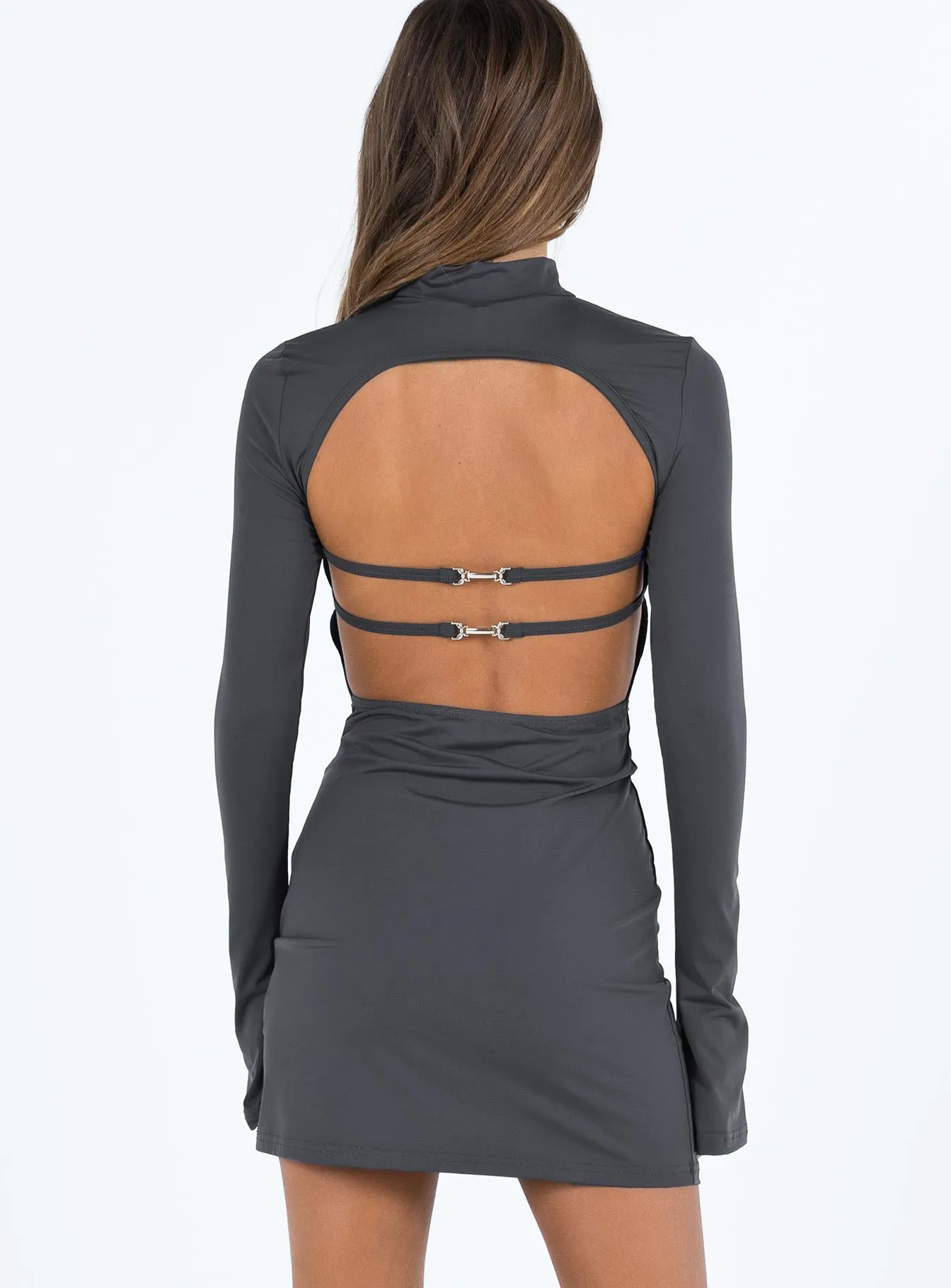Relaxed Fashion Mindelo Mini Dress Grey