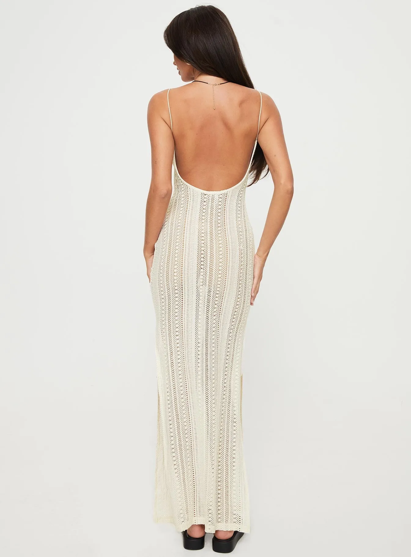 Stripe Flow Cayson Maxi Dress Cream