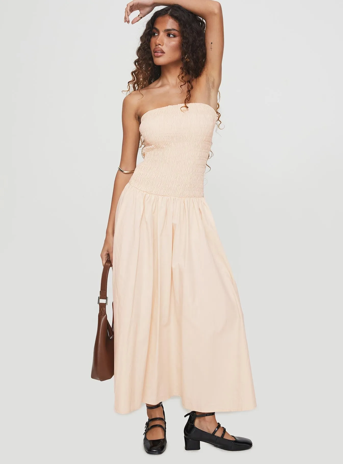 Atara Maxi Dress Cream Garden Lane