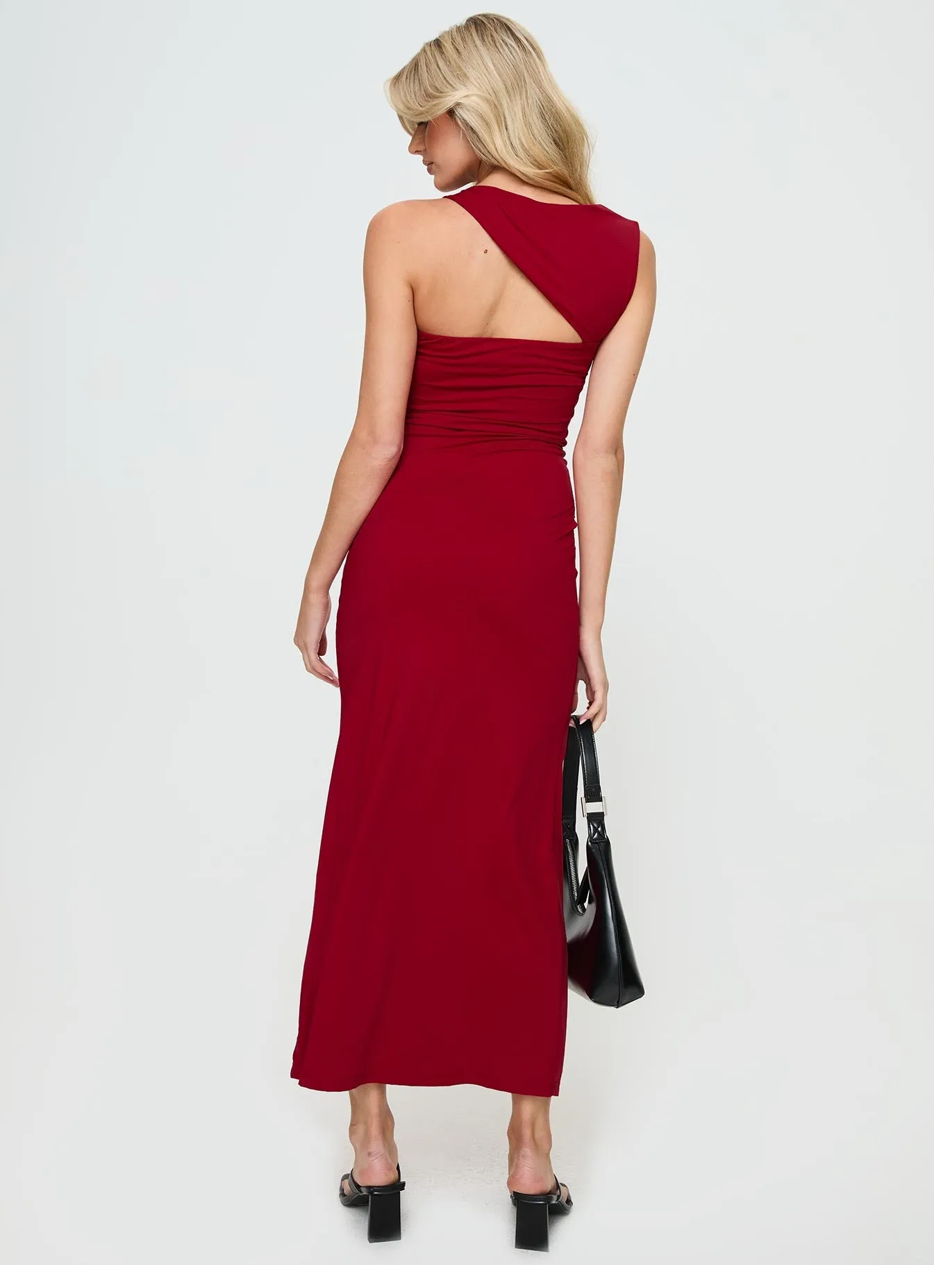 Pleat Art Country Glow Smithy Maxi Dress Red