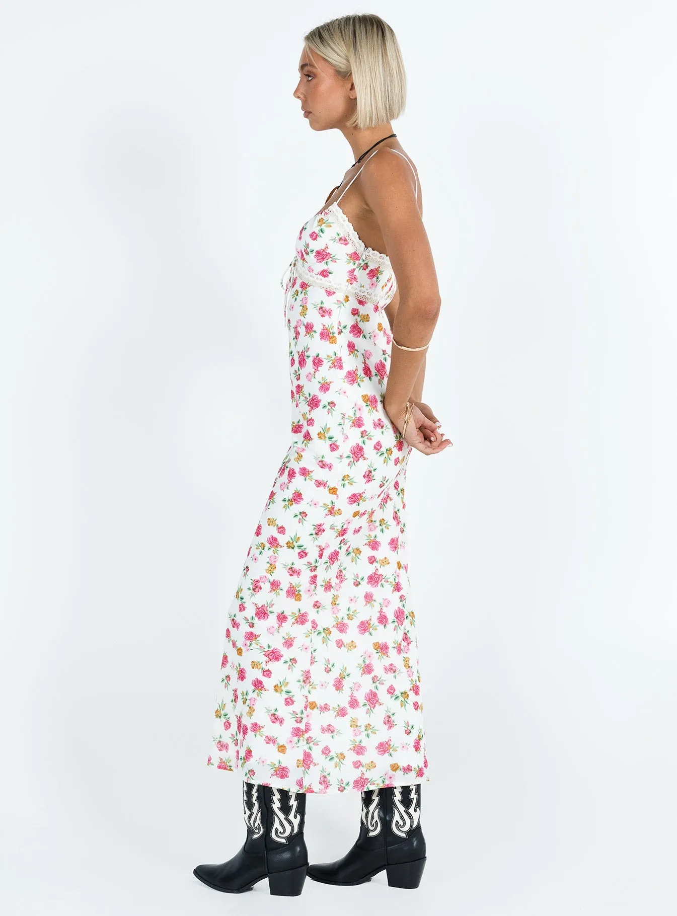 handmade detail Emily Maxi Dress Multi Floral