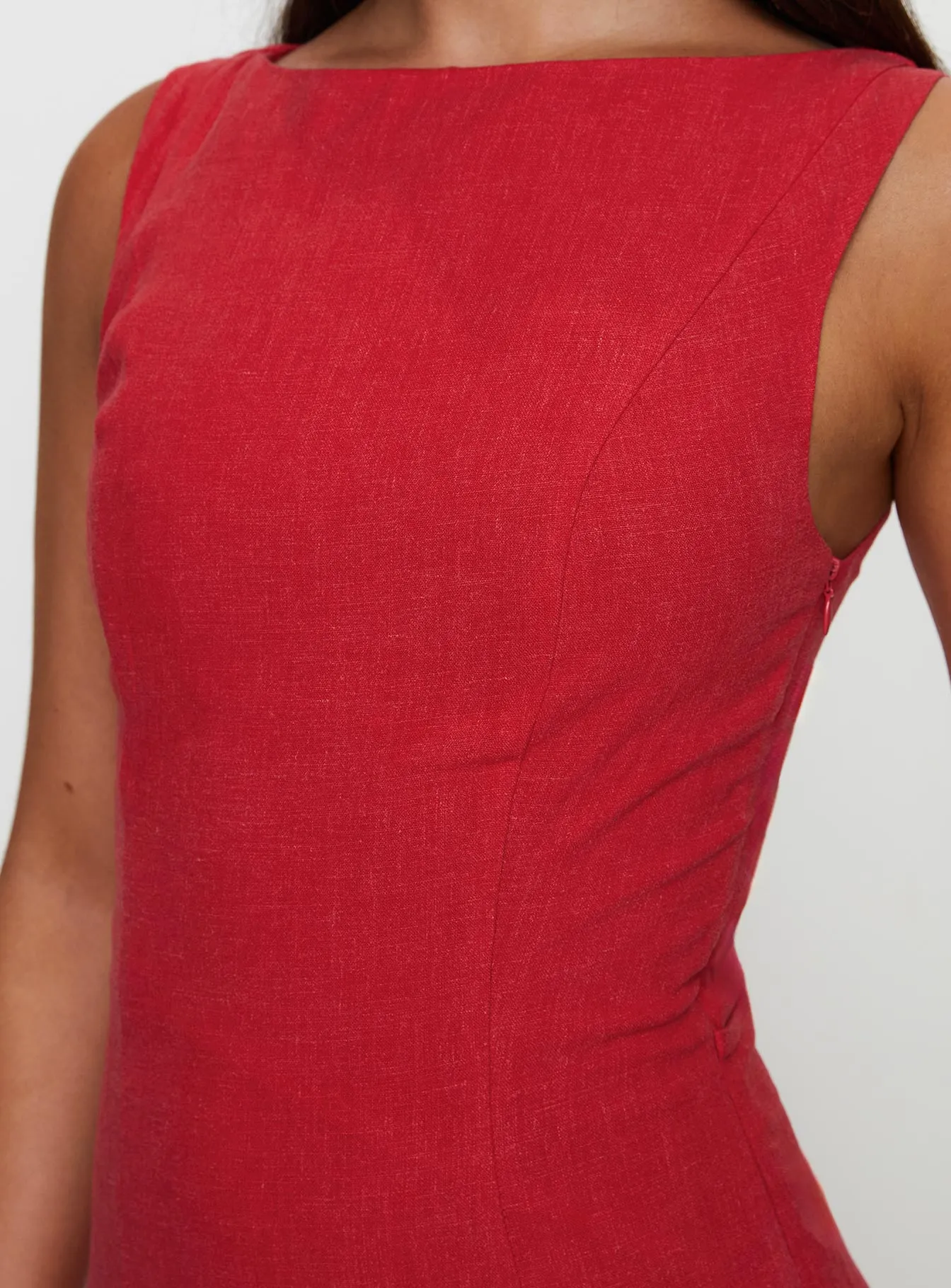 Lewisa Maxi Dress Red Rural Path Chic Mood