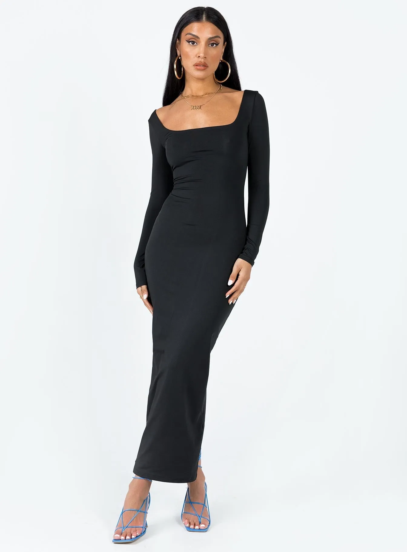 The versatile nature of this maxi dress allows for a range of styling possibilities from casual to chic The timeless style of this dress ensures that it will remain a staple in your wardrobe for years to come Lyla Maxi Dress Black