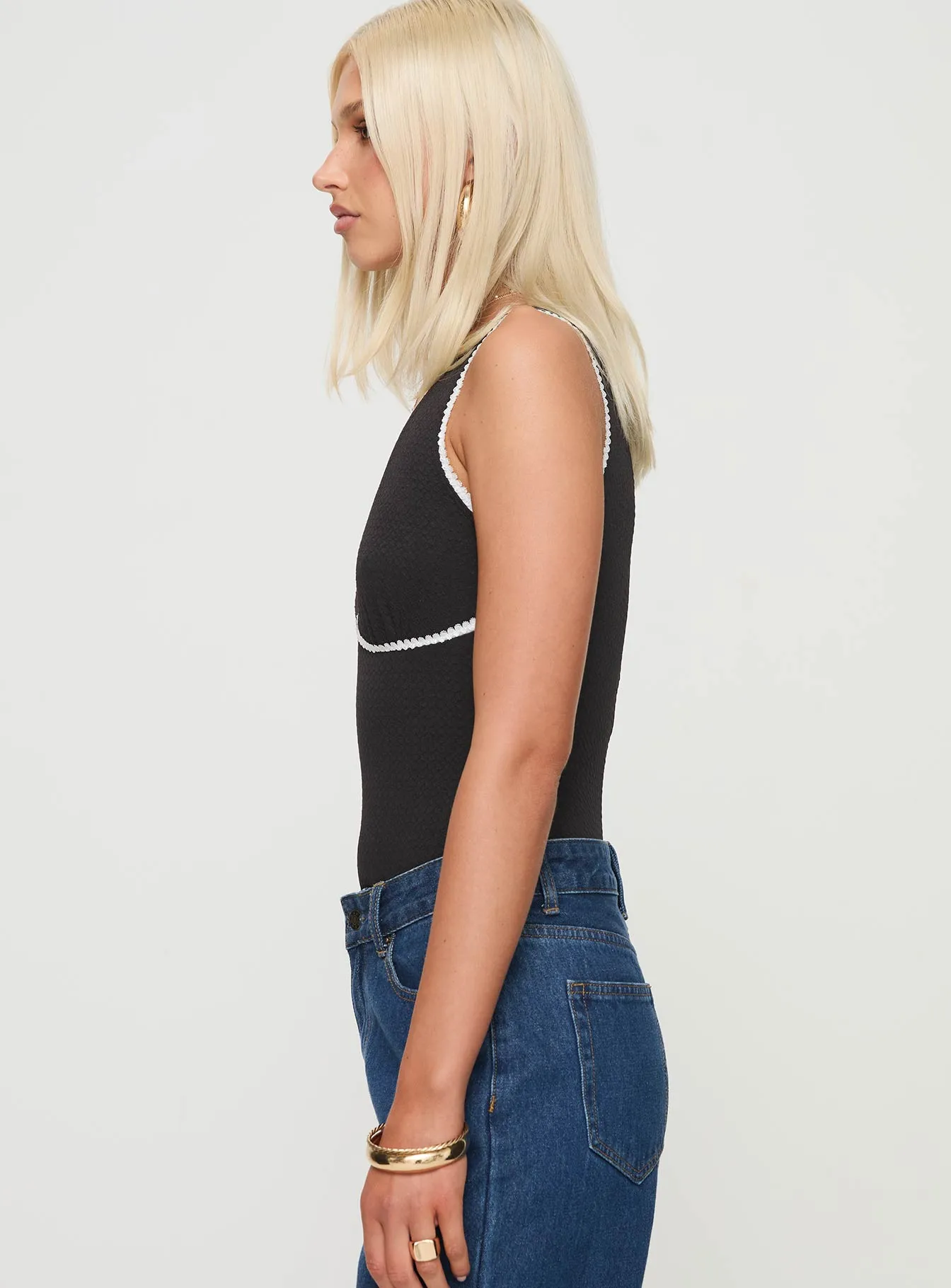 Hugeaux Bodysuit Black Basic Lightweight Basic Running