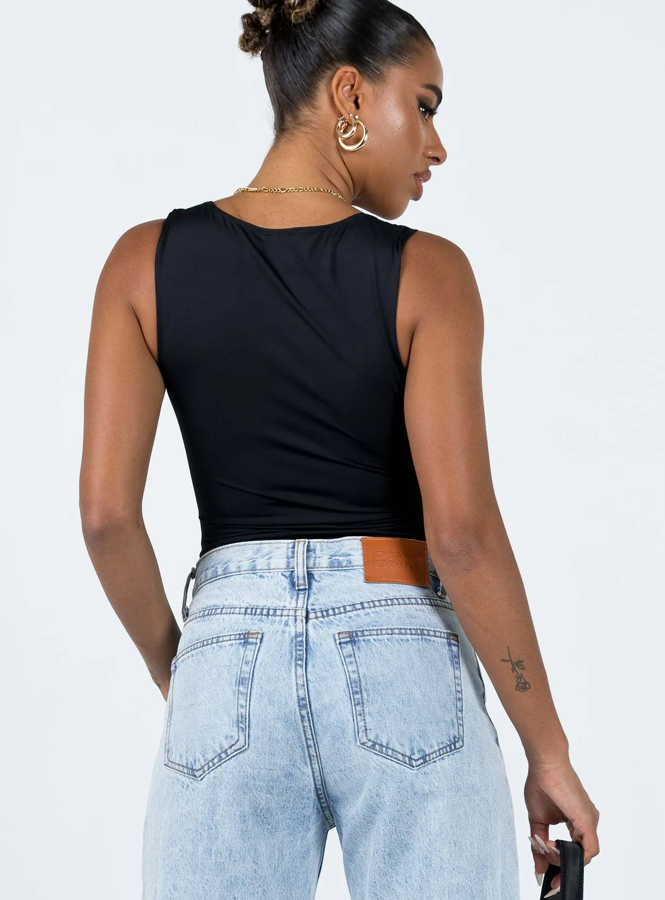 Zoe Bodysuit Black Stylish Event