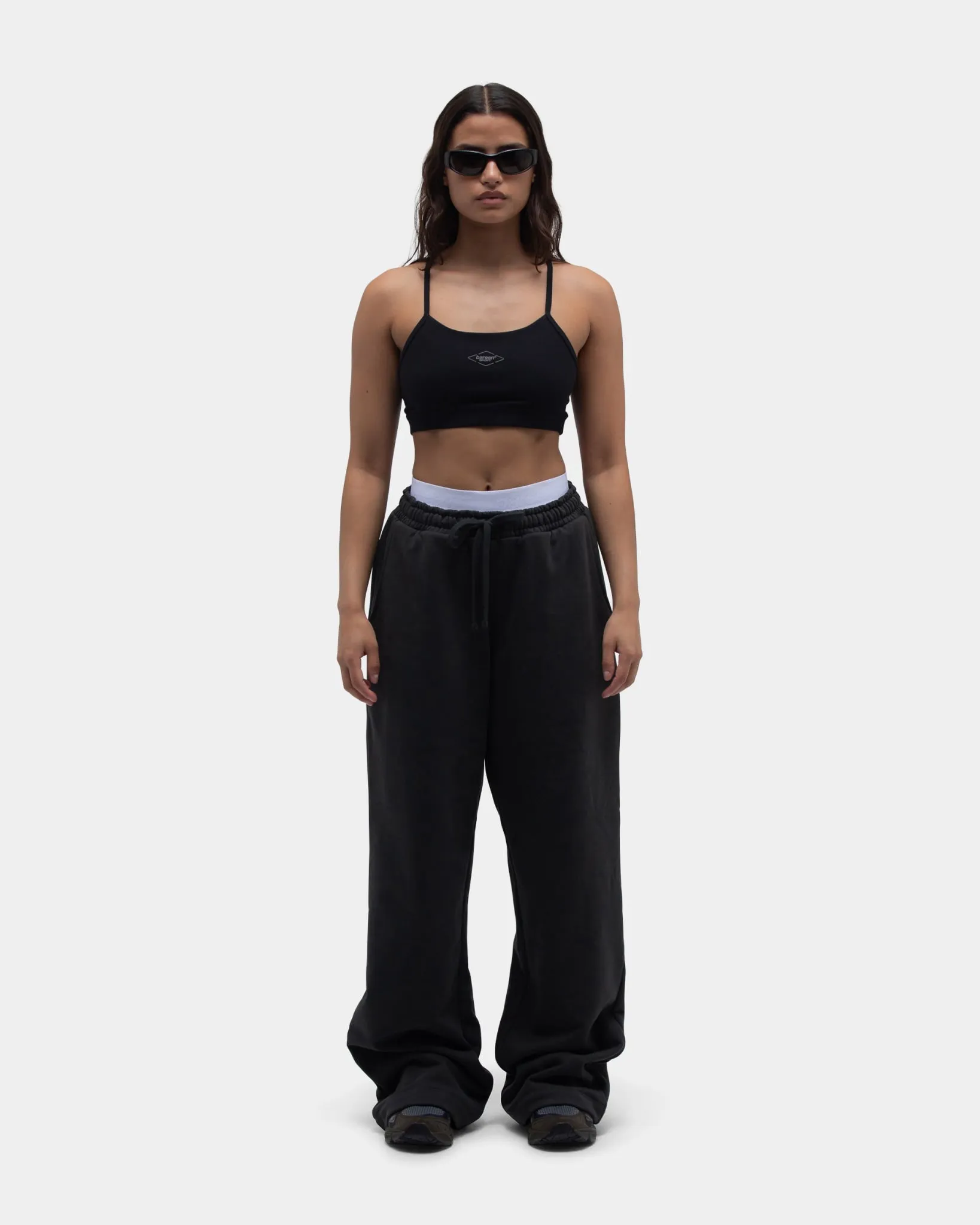 High Elasticity Blend Bennet Straight Leg Sweatpants, Women - Pirate Black quick dry