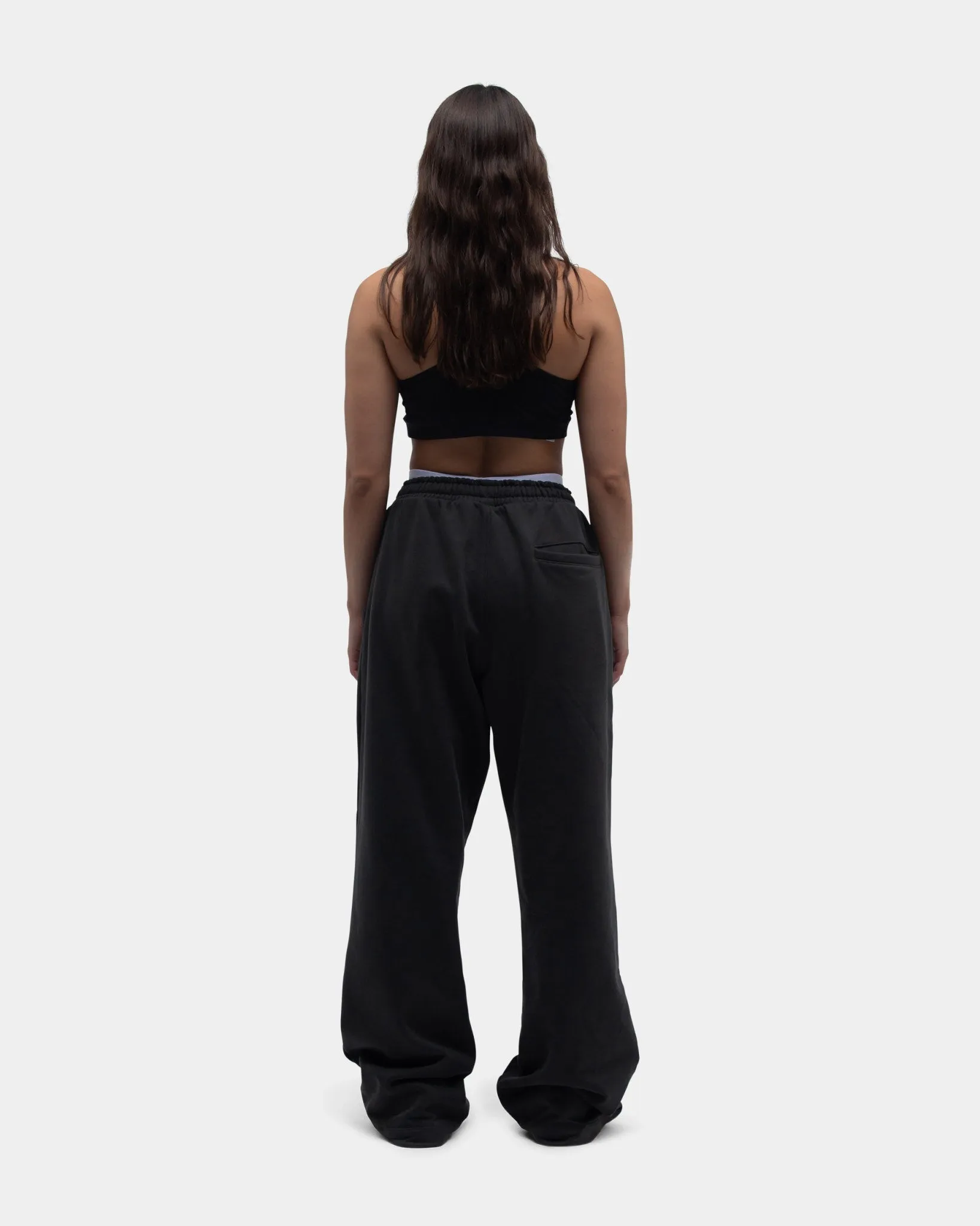 semi - formal event Relaxed Vibe Bennet Straight Leg Sweatpants, Women - Pirate Black quick dry
