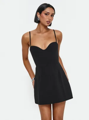 Rummy Mini Dress Black Star Pop