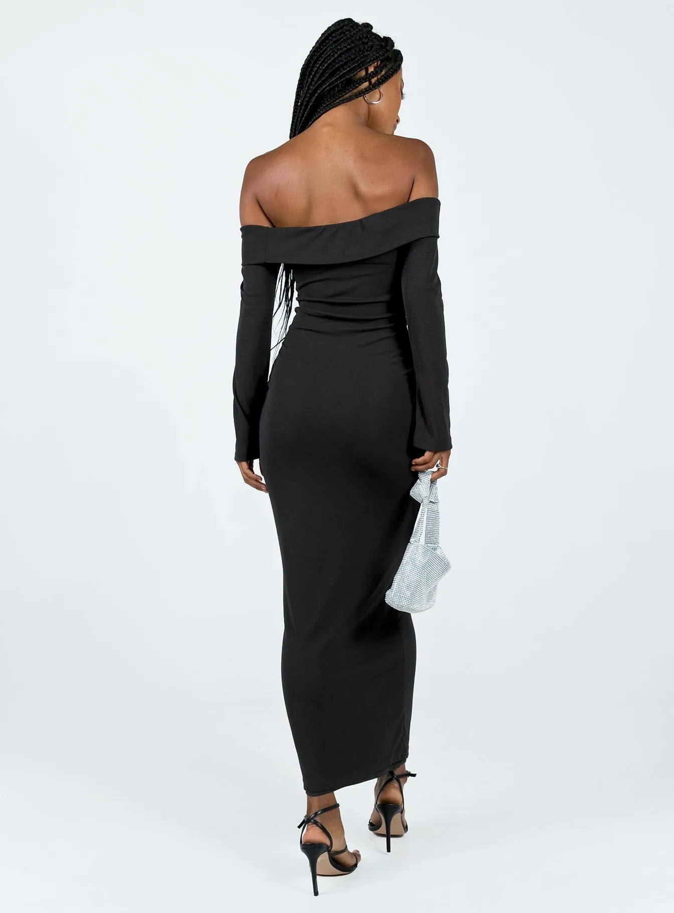 Glass Hall Maida Maxi Dress Black