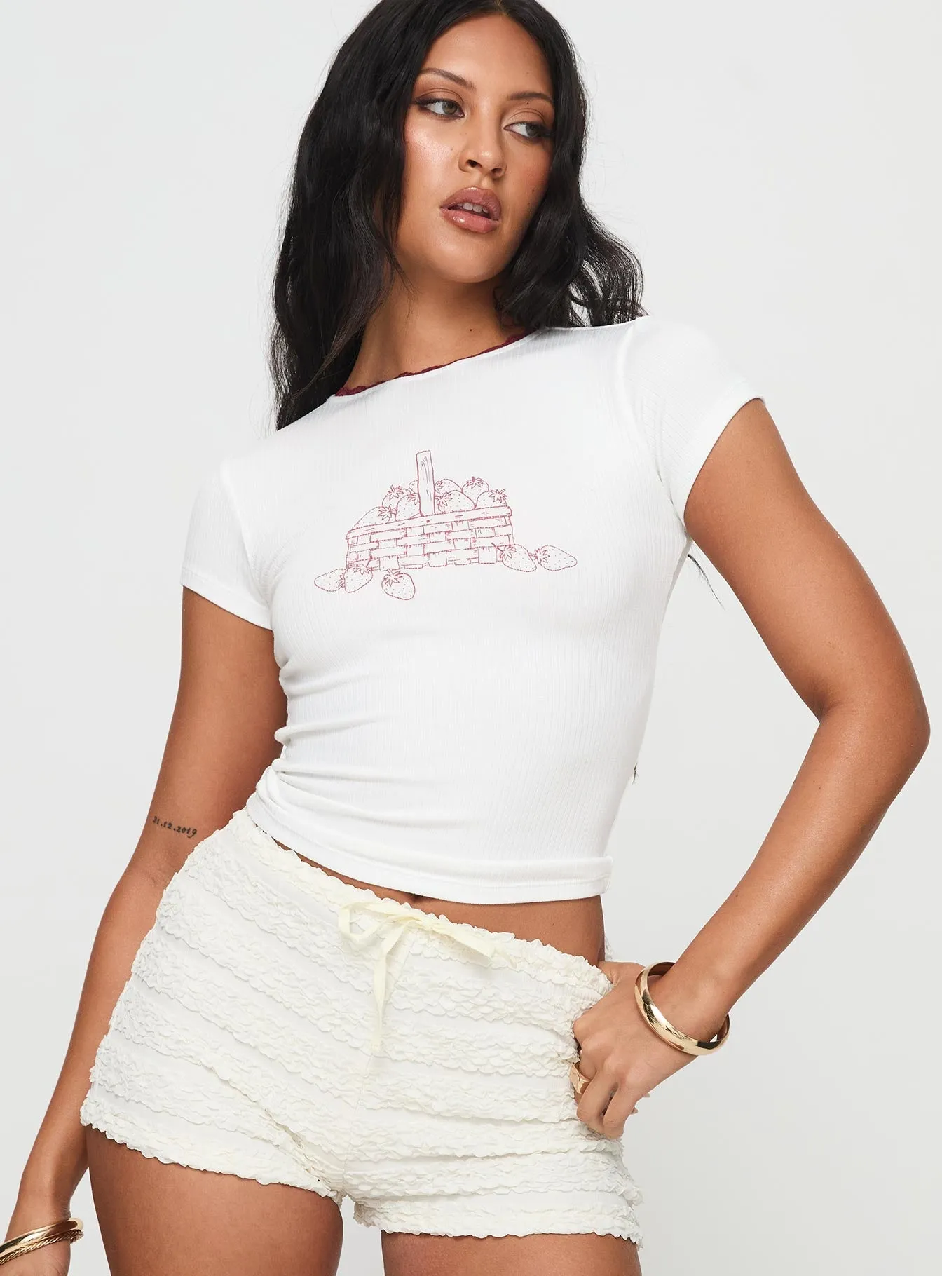 Zagy Tee White Modern Comfort Style