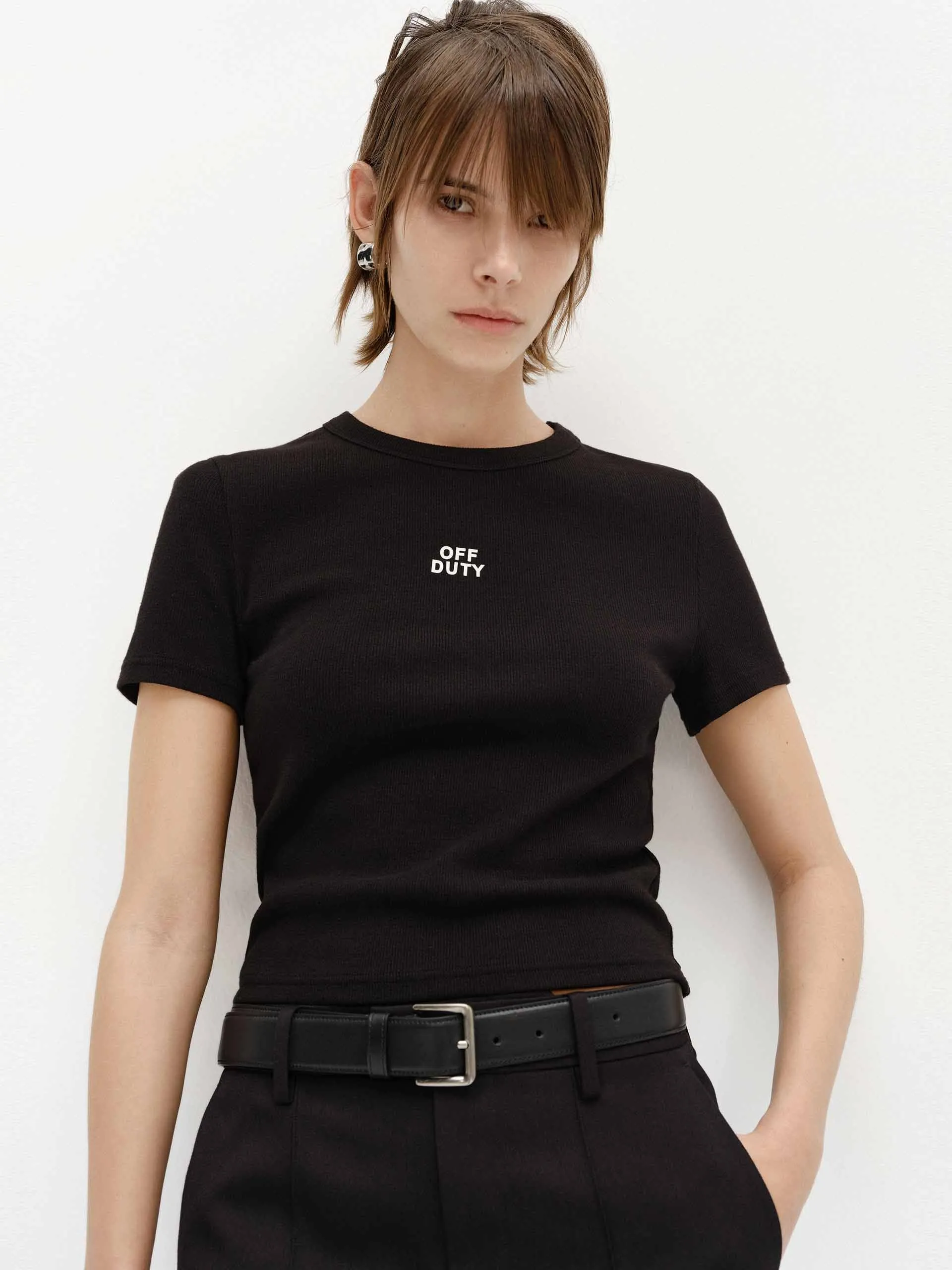 Teenager fashion Cropped Cotton T-shirts