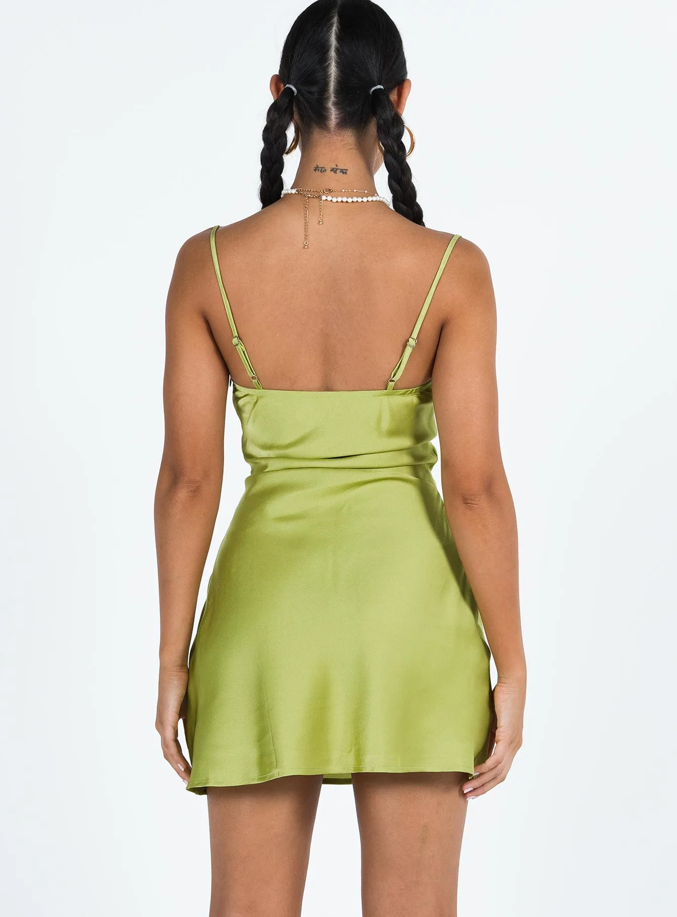 No Ride Up Shilla Mini Dress Green