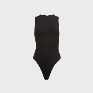 Soft Feel Top - notch - excellent Fleur du Mal Hourglass Rib Bodysuit - Black