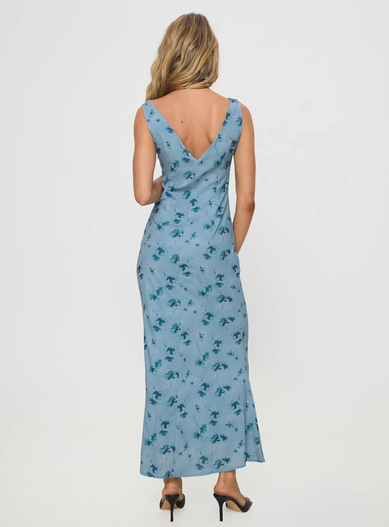 Donnelly Maxi Dress Blue Fire Glow Olive Grove
