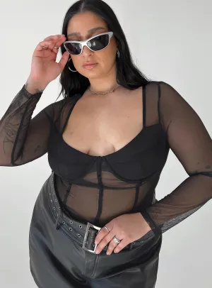 Gym New Leonie Bodysuit Black Curve