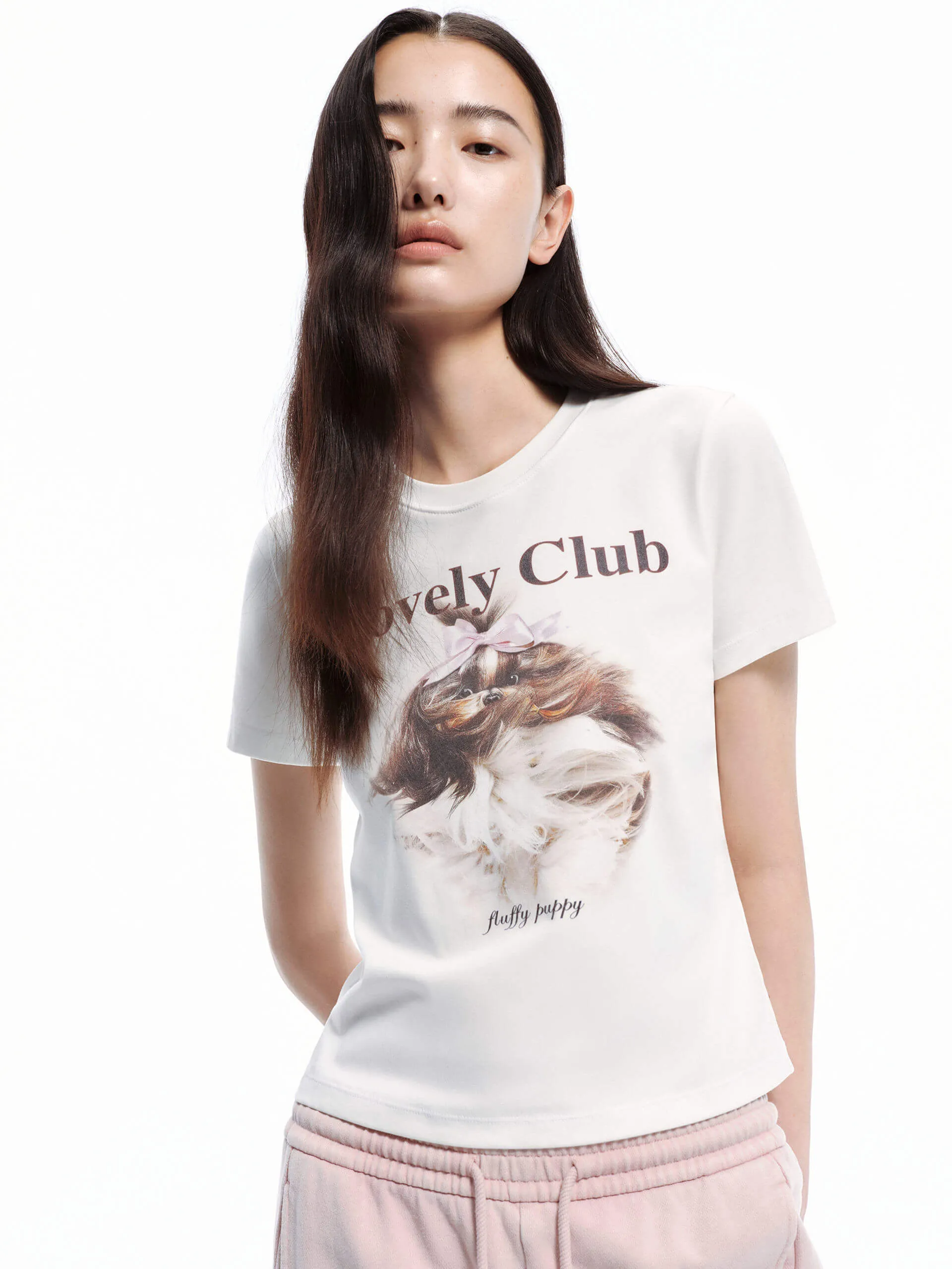 Minimalist Layer Active Comfort Printed Cotton Blend T-shirt