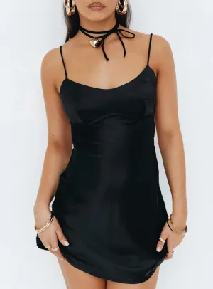 Clemence Mini Dress Black Water Repellent Coating Flash Beat