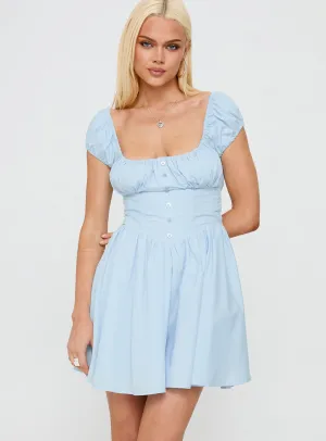 Weekend Fun Edge Hot Christabelle Mini Dress Blue