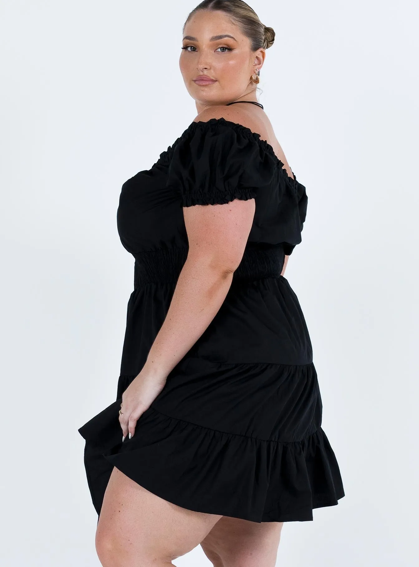 Edge Beat Daniela Mini Dress Black Curve