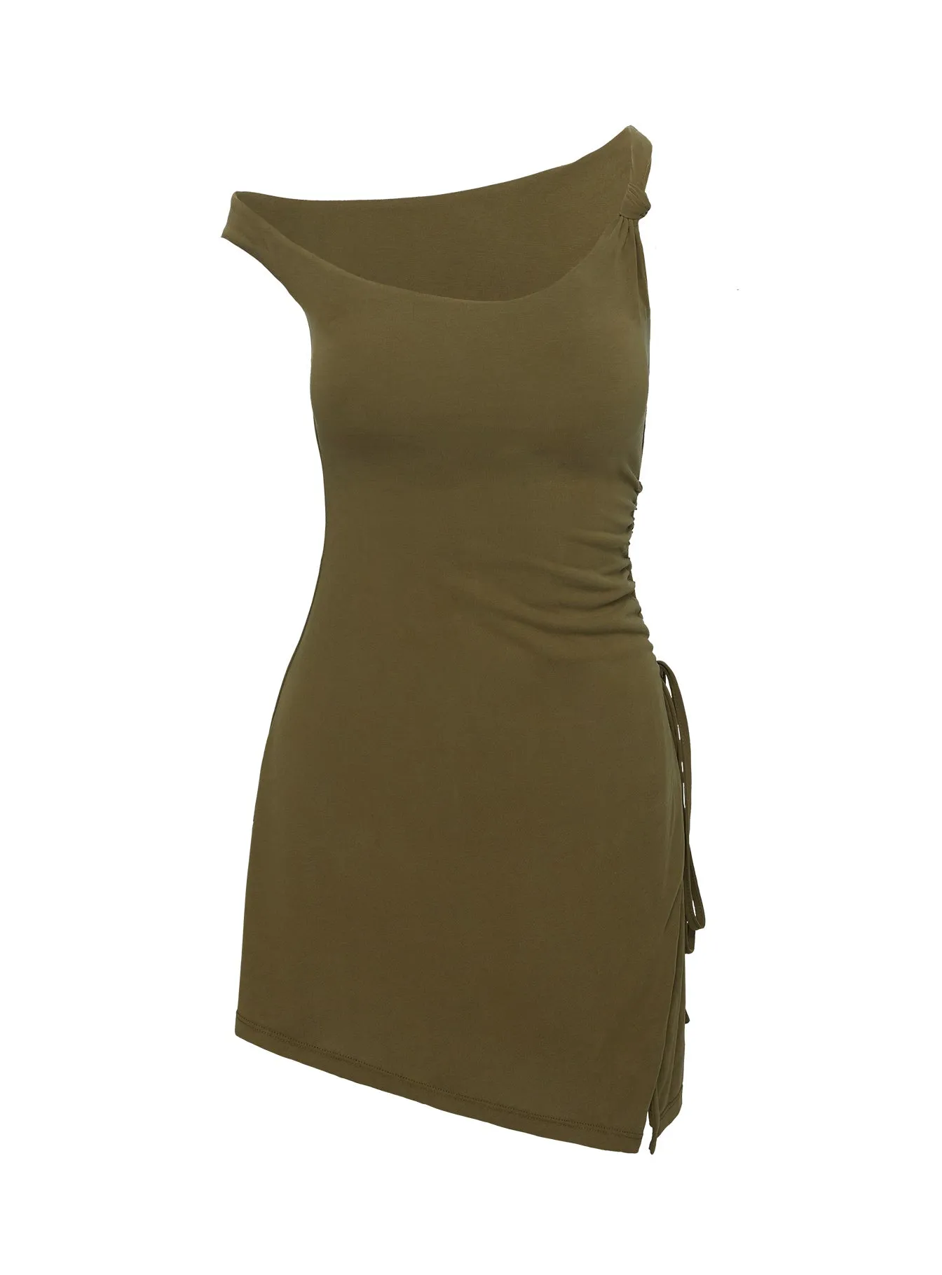 Comfort Wear Heat Glow Let Me Love Mini Dress Olive