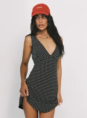 Nellie Mini Dress Black Polka Dot Weekend Style