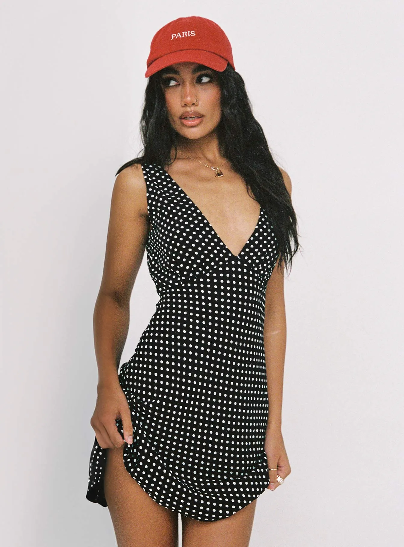 Nellie Mini Dress Black Polka Dot Weekend Style
