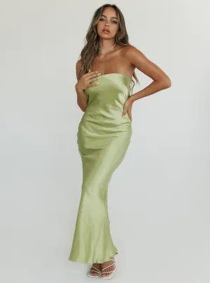 Haley Maxi Dress Green casual beachwear Retro Charm