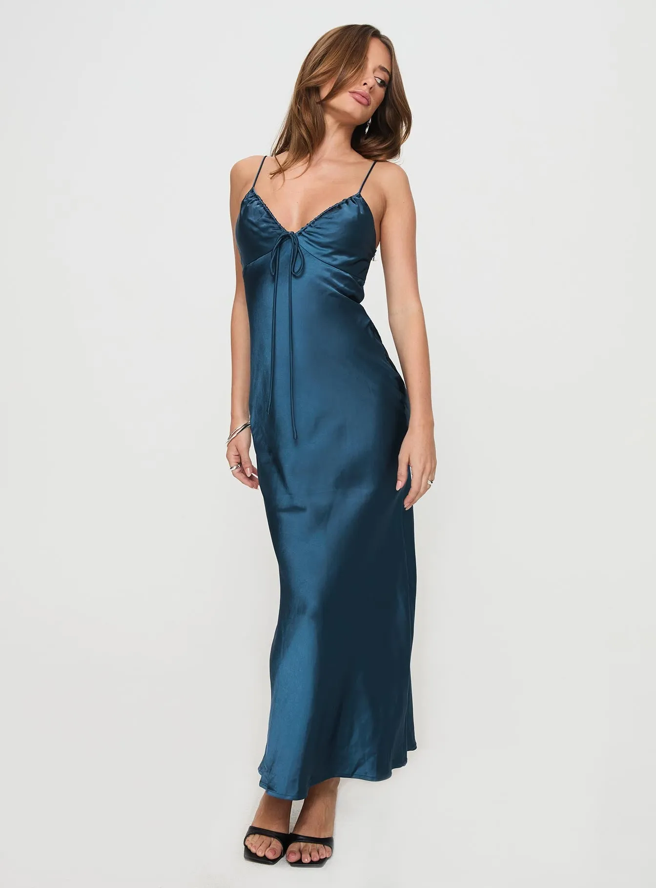 Maguire Maxi Dress Navy Stone Path
