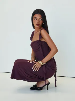 Lanai Maxi Dress Plum Country Glow