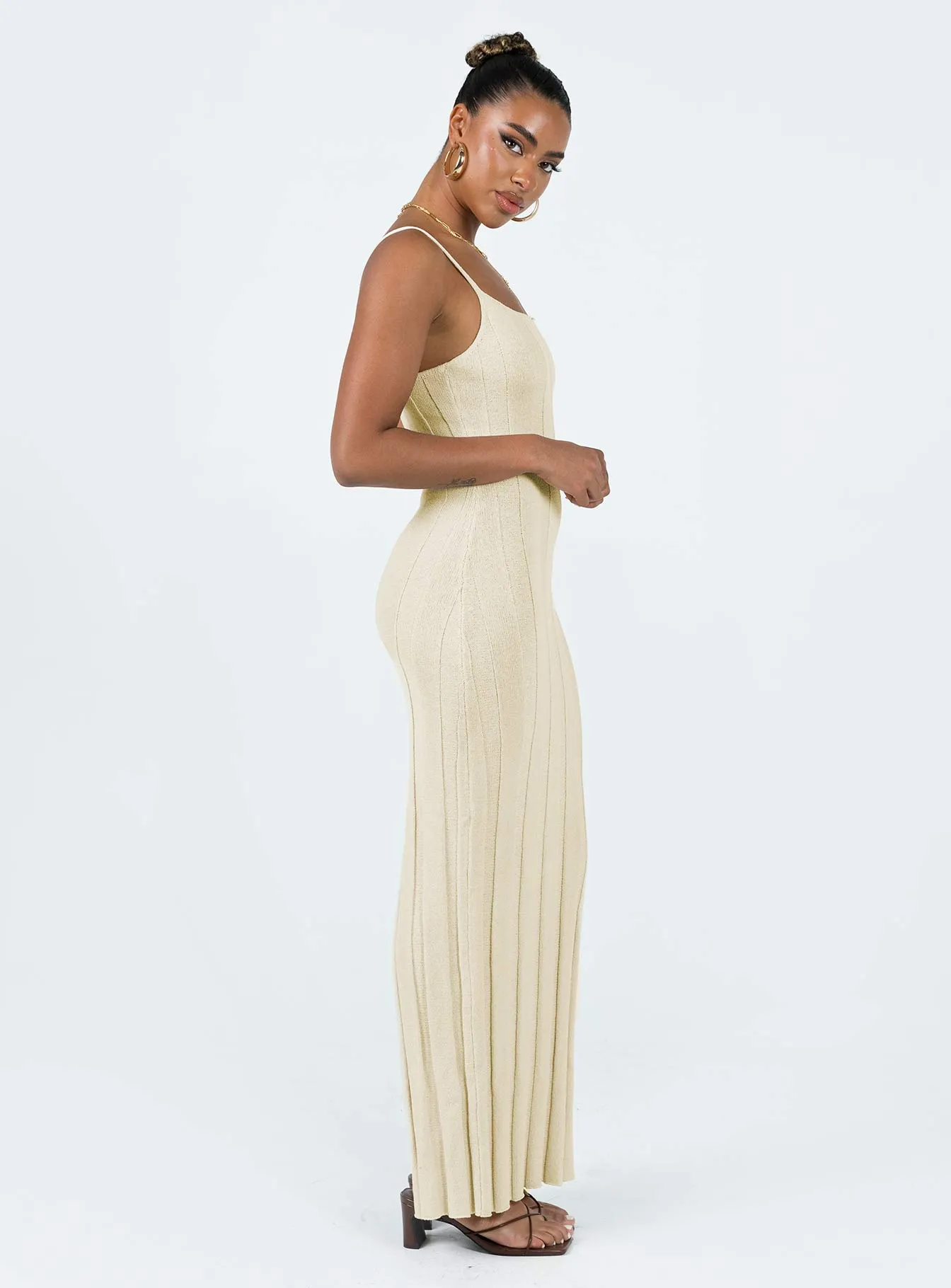 Wakeford Maxi Dress Cream Casual yet chic floor-length dress