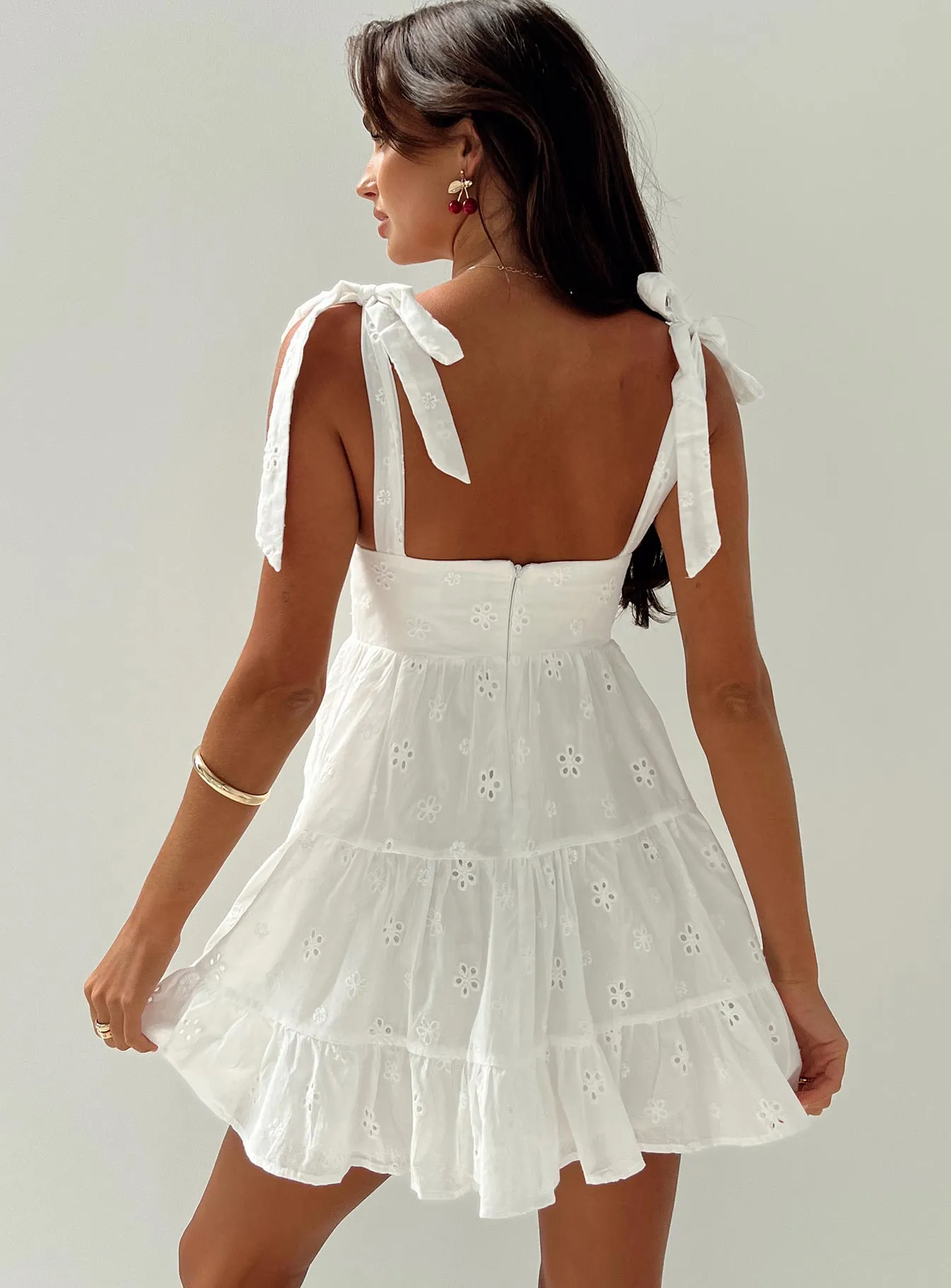 Galvis Mini Dress White Petite Heat Light
