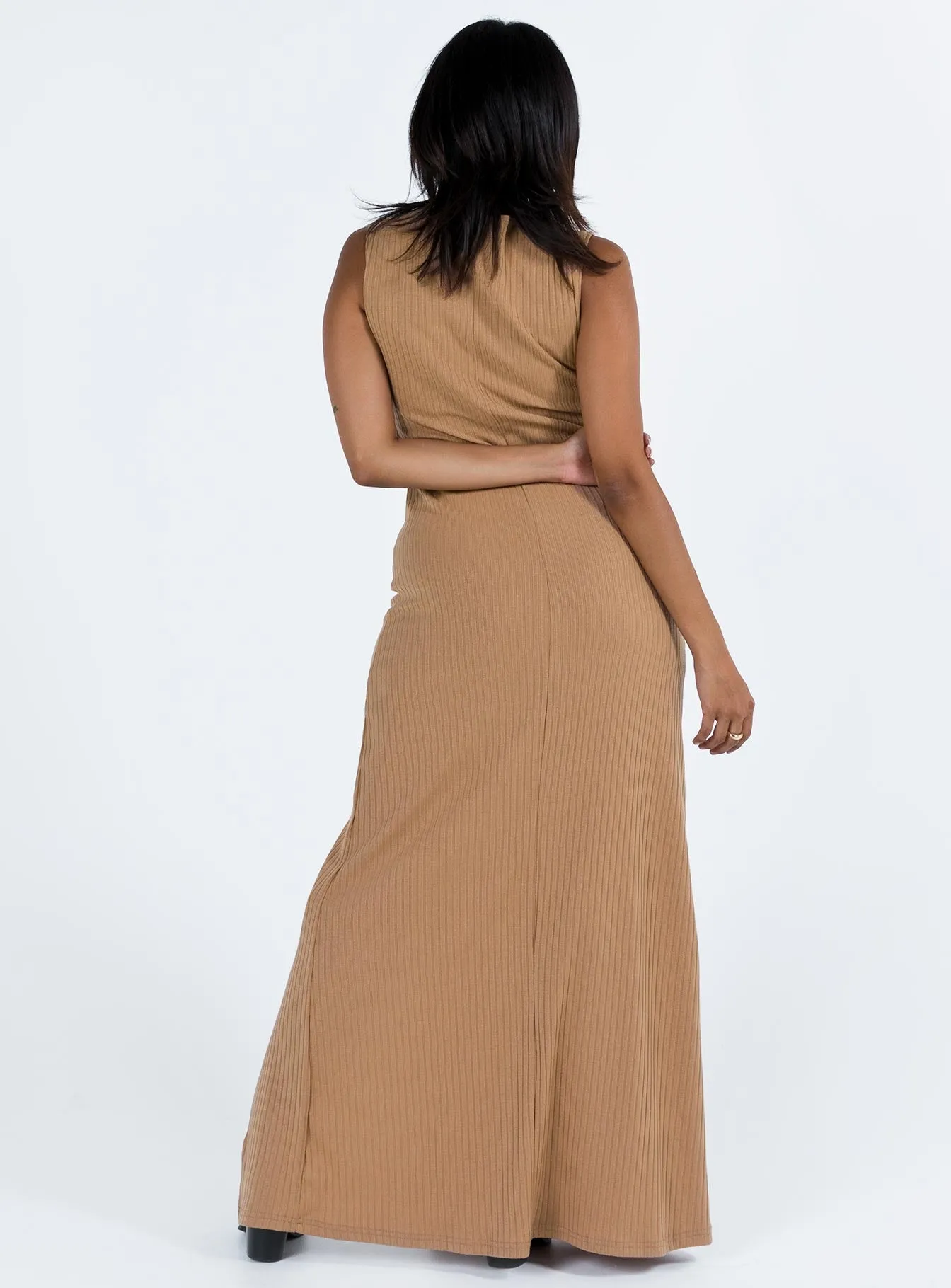 Gorgeous floor-length style Patch Glow Lomandra Slip Maxi Dress Brown