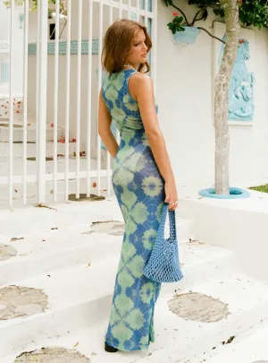 Desert Light Ruby Pop Corbo Maxi Dress Blue Multi