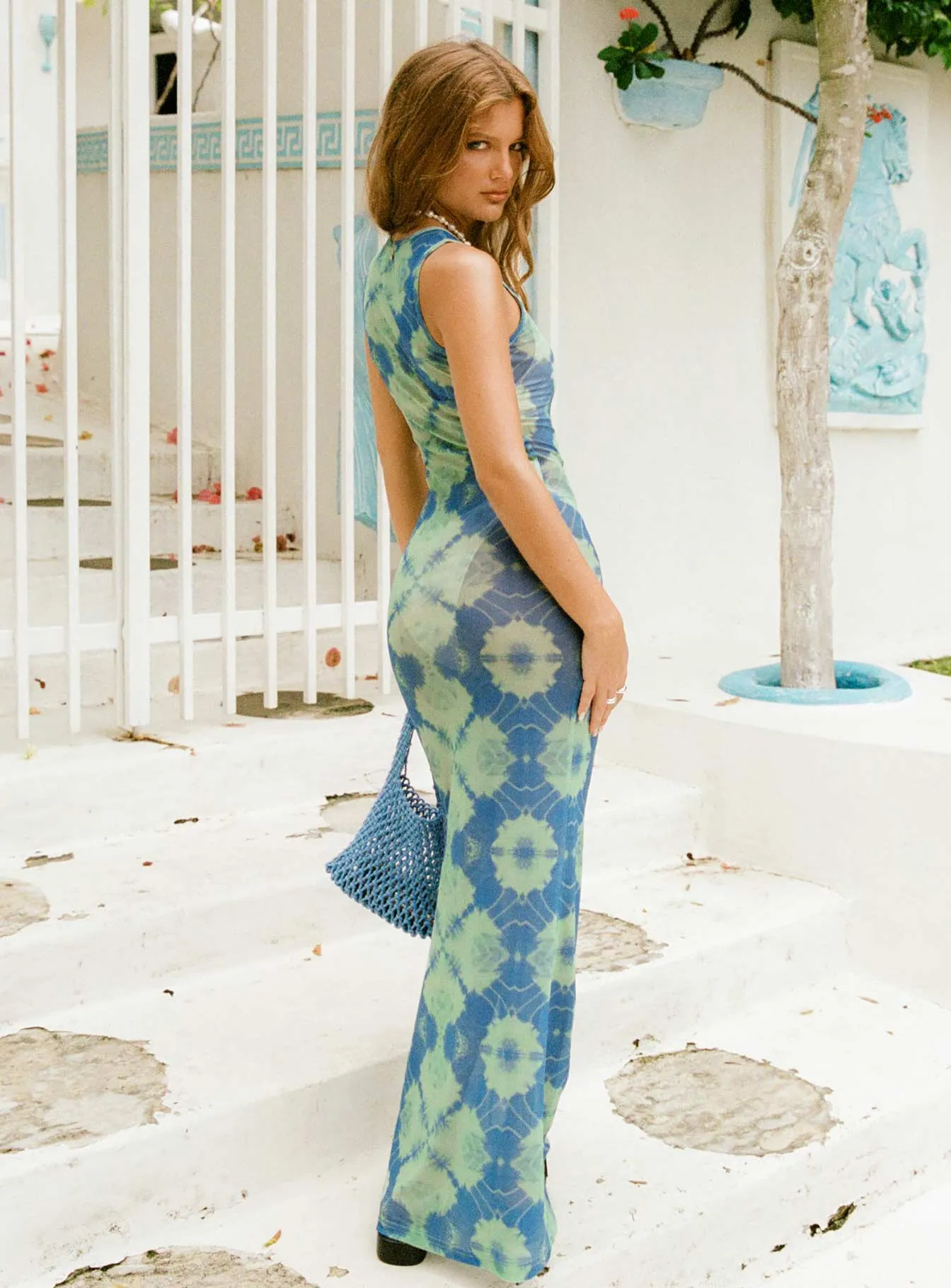 City Air Corbo Maxi Dress Blue Multi