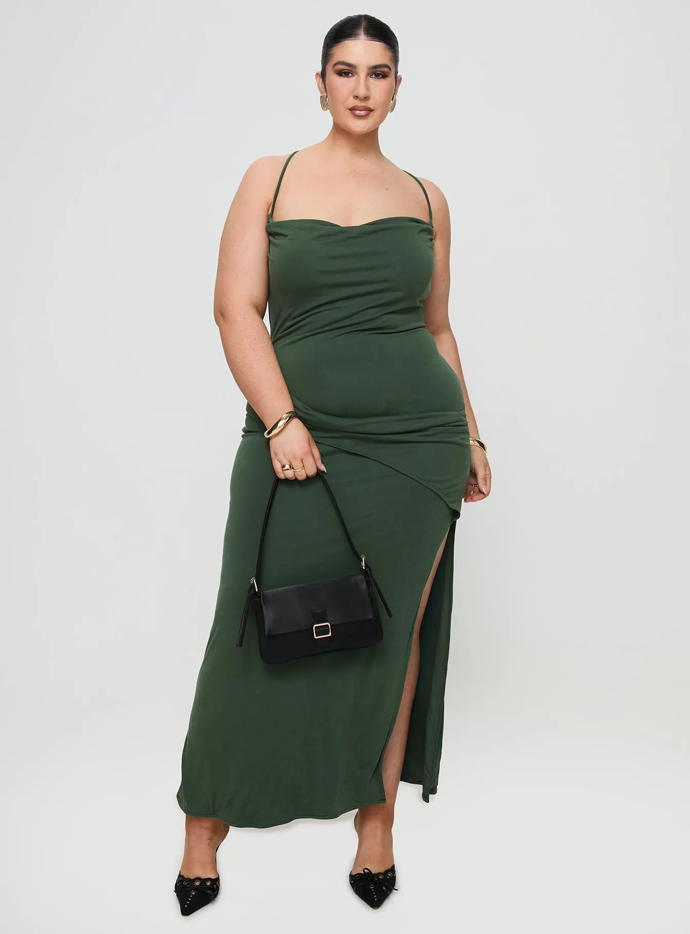 Gate Arch Marchesi Maxi Dress Green Curve