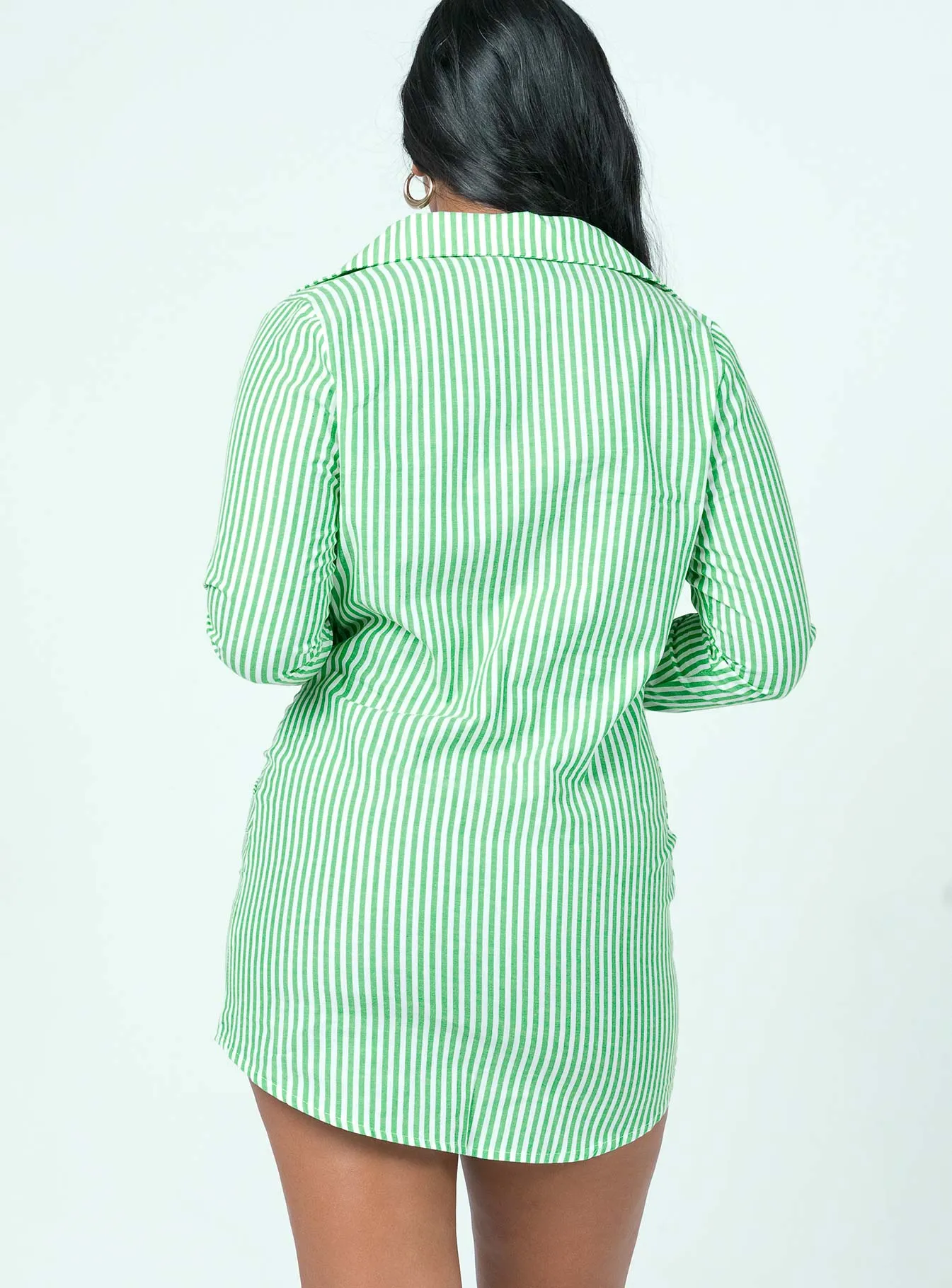 Kali Shirt Mini Dress Green City Babe City Soft
