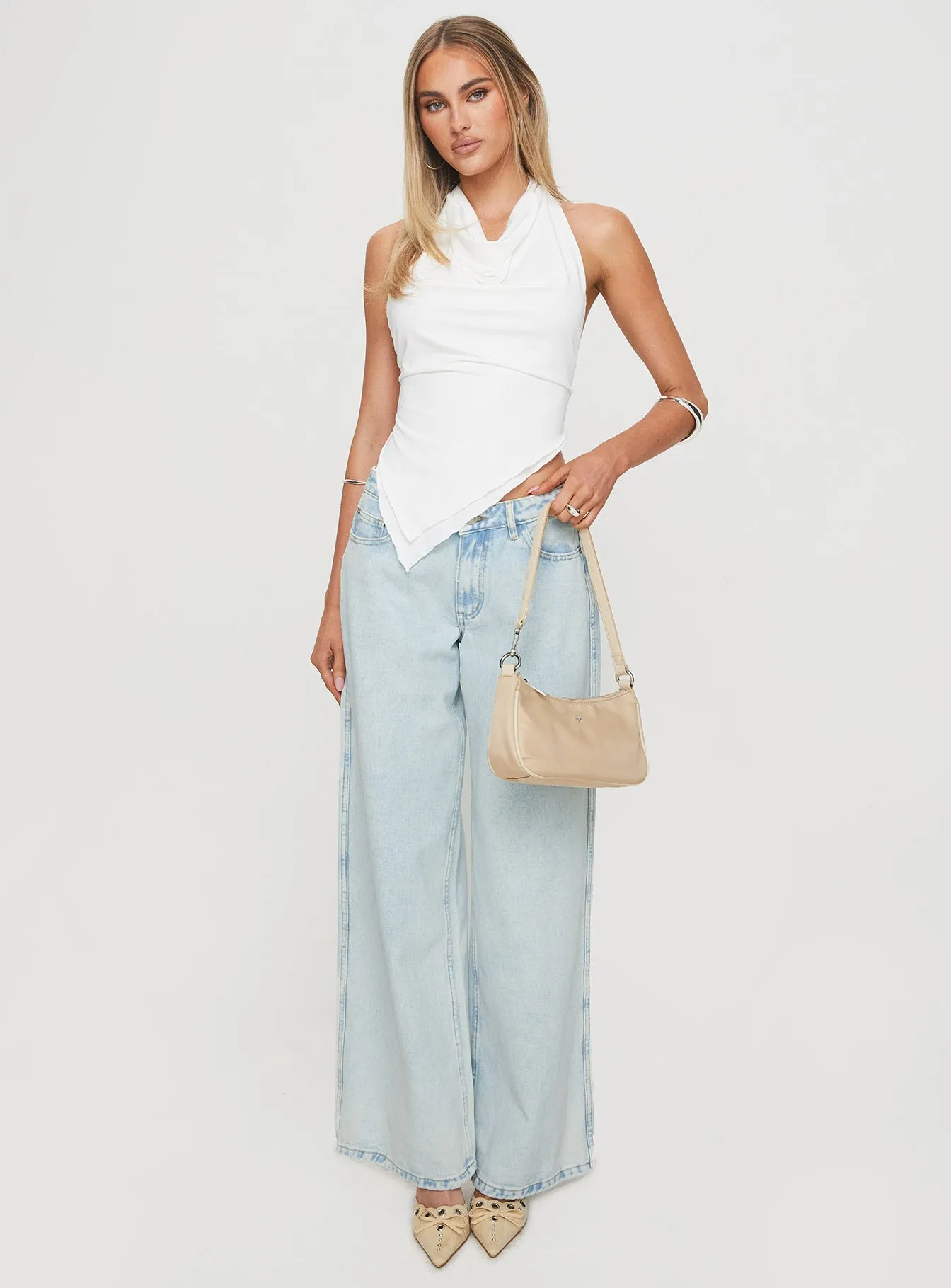 Street Fashion Parent Style Trend Setter Chill Outfit Brayden Low Rise Relaxed Jeans Light Acid Wash