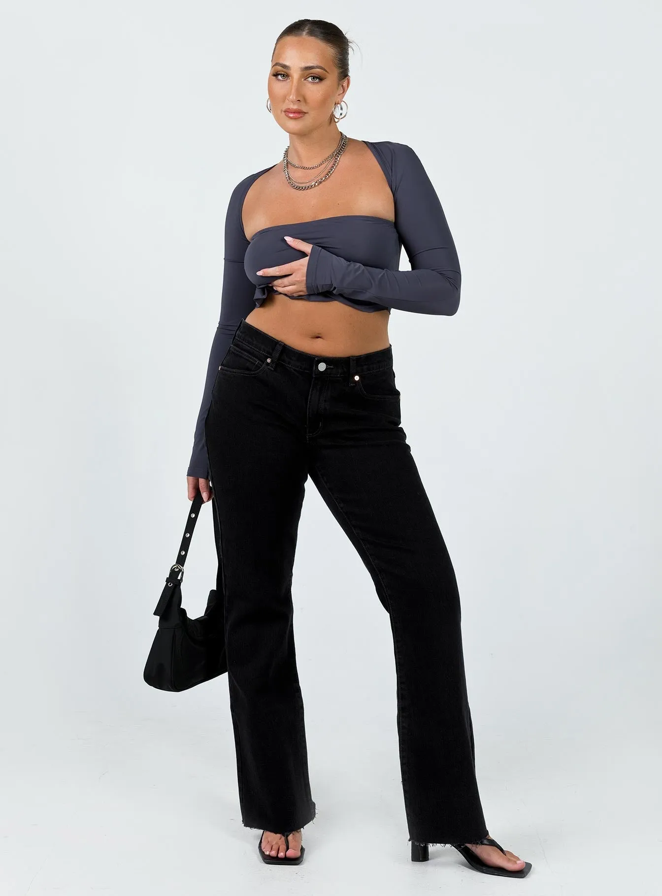 Non Fade Fabric Any Time Wear Abrand 99 Low Boot 90's Jean Black