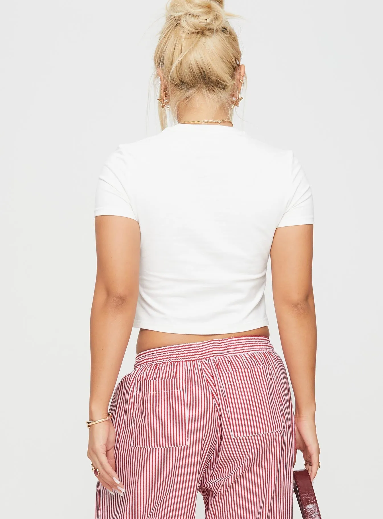 Au Revoir France Tee White Spring Freshness LayeringFriendly