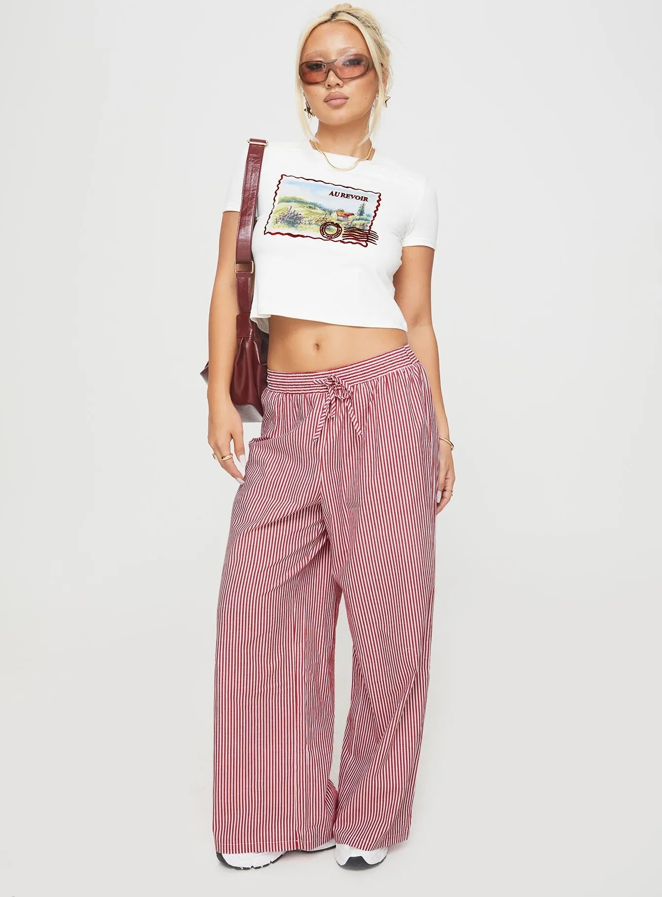 Smart Casual Au Revoir France Tee White