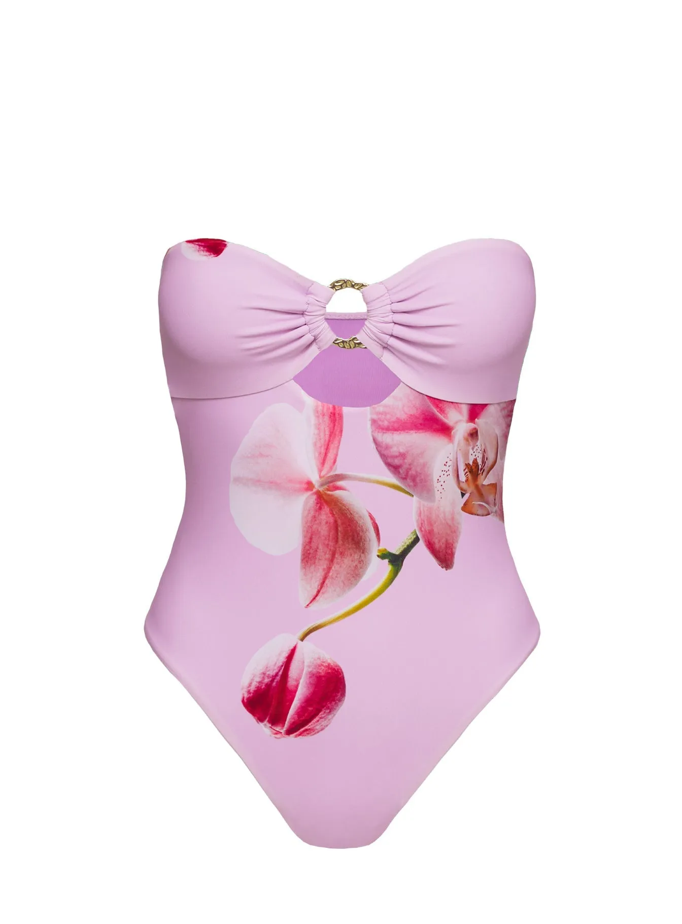 Flexible Boning Architecture Compression Lining Summer State One Piece Swimsuit Pink Orchid