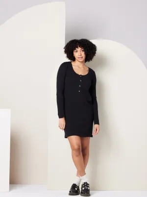Aminah Dress - Black Shimmer Core Rustic Ease