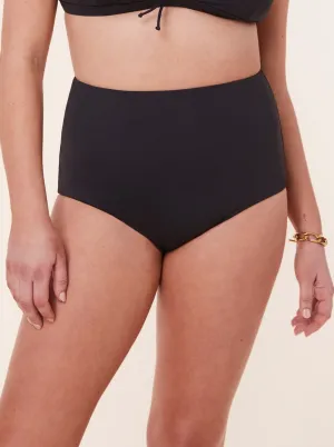 CoolingChannelFabric The Super Highwaist Bottom - Eco Nylon - Black