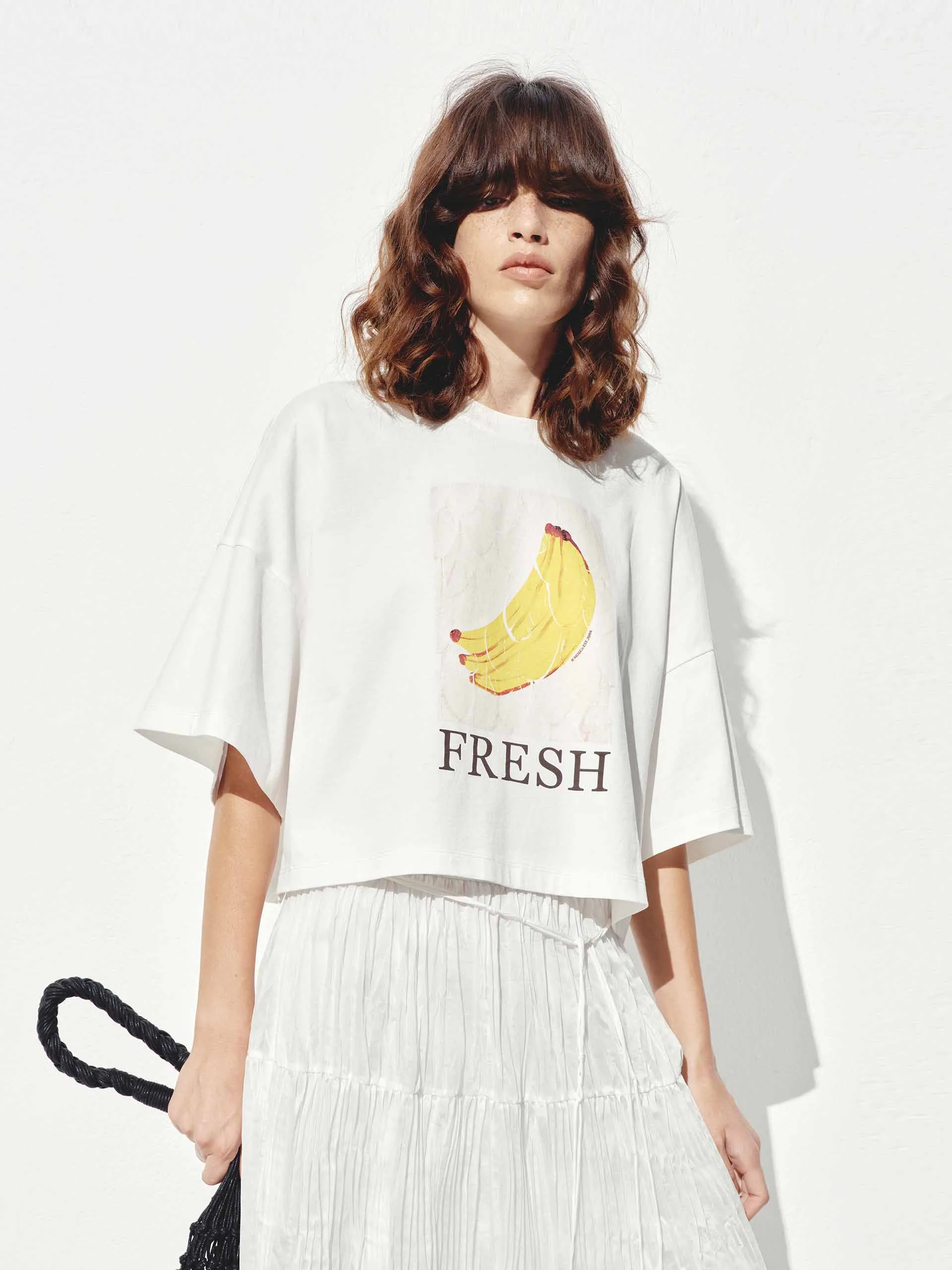 Sustainable Textile Cotton Printed Short T-shirt