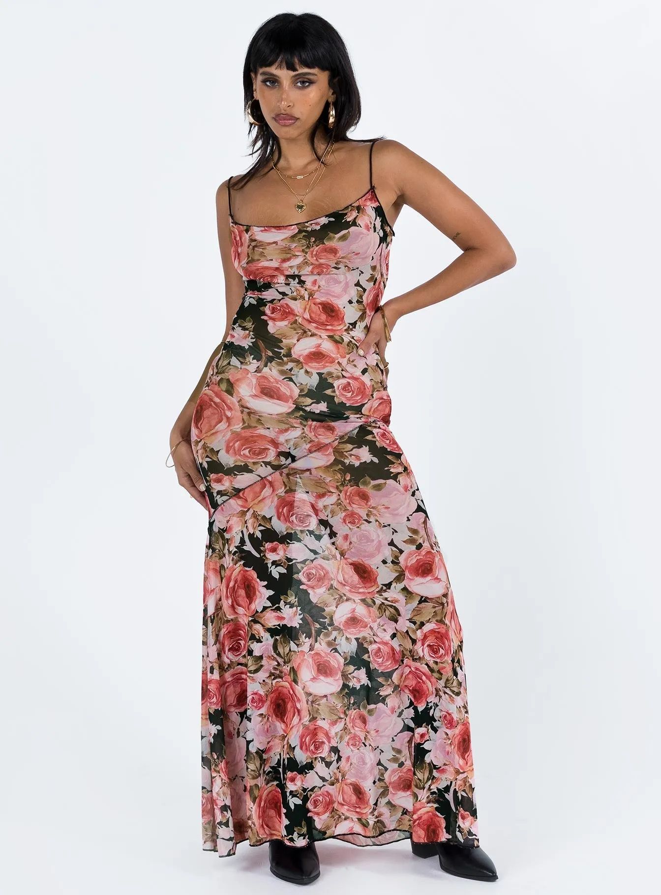 Kelian Maxi Dress Multi Bronze Glow Desert Light