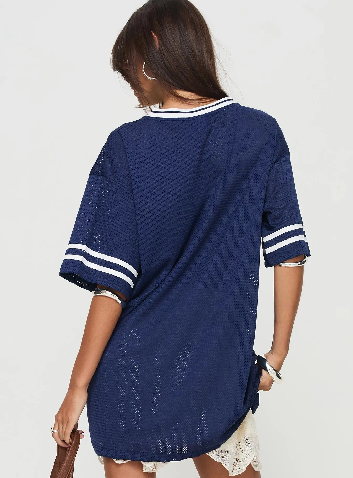 Michail Jersey Dress Navy Bohemian Design
