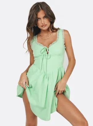 Scarlett Mini Dress Sage All Day Wear City Cool