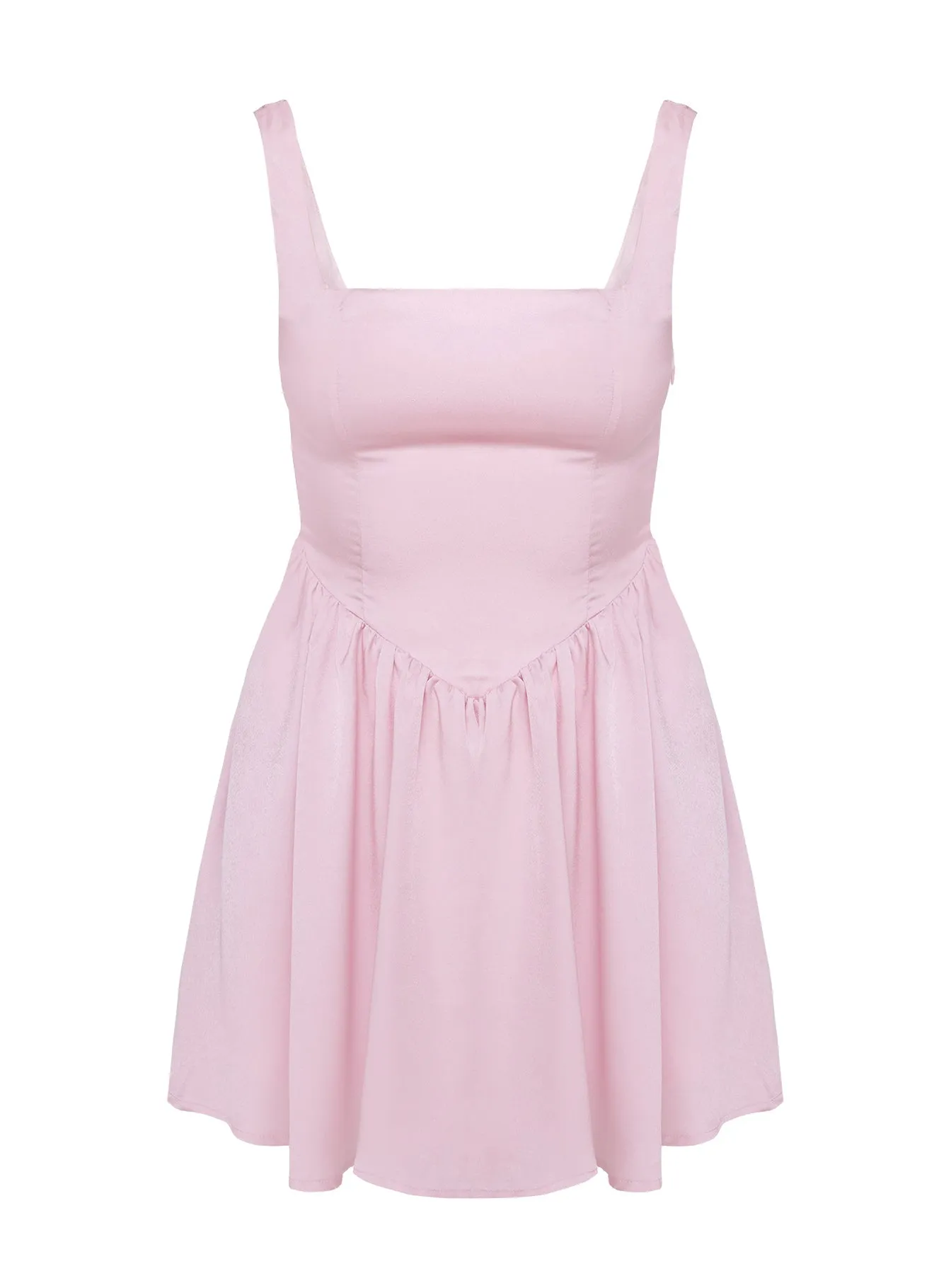 Straplie Mini Dress Pink Glow Rush