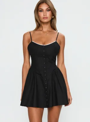 Youthful Design Antimicrobial Coating Toulouse Mini Dress Black