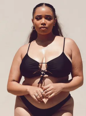 Ashley Bikini Top Black Curve High Compression Support